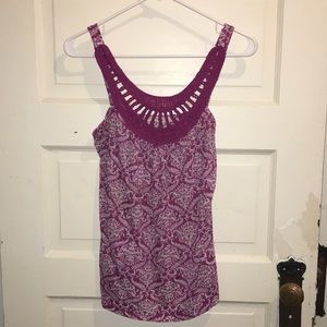 Crochet and Paisley Tank Top